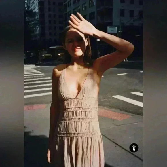 Zara Textured Midi Dress (small fits like medium) - Picture 2 of 5